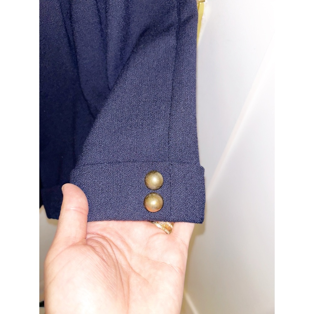 SEA New York Wool & Silk Strapless Playsuit Romper in NAVY SZ: 6 - Picture 13 of 14